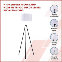 Load image into Gallery viewer, Mid-Century Floor Lamp Modern Tripod Decor Living Room Standing