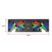Load image into Gallery viewer, Exercise Push Up Board 9 in 1 Yoga Bands Fitness Workout Train Gym Exercise Pushup Stand