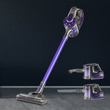 Load image into Gallery viewer, Devanti 150 Cordless Handheld Stick Vacuum Cleaner 2 Speed Purple And Grey