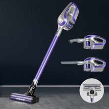 Load image into Gallery viewer, Devanti Cordless 150W Handstick Vacuum Cleaner - Purple and Grey