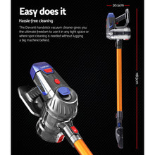 Load image into Gallery viewer, Devanti Handheld Vacuum Cleaner Cordless Stick Handstick Car Vac Bagless 2-Speed LED Headlight Gold