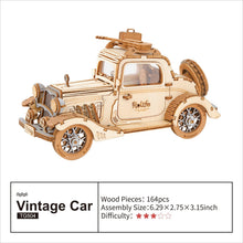 Load image into Gallery viewer, Model 3D Wooden Vintage Car Puzzle Assembly Model Building Kits for Children,Adults from 13 to 99 years