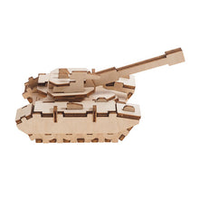 Load image into Gallery viewer, Build and Paint your own Model kit Army Tank 3D Ply Wood craft kit