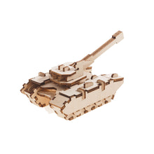 Load image into Gallery viewer, Build and Paint your own Model kit Army Tank 3D Ply Wood craft kit