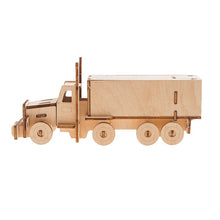 Load image into Gallery viewer, Model kit Transport Truck 3D Ply Wood - craft built it DIY craft kit.