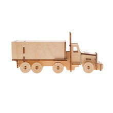 Load image into Gallery viewer, Model kit Transport Truck 3D Ply Wood - craft built it DIY craft kit.