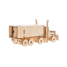 Load image into Gallery viewer, Model kit Transport Truck 3D Ply Wood - craft built it DIY craft kit.