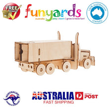 Load image into Gallery viewer, Model kit Transport Truck 3D Ply Wood - craft built it DIY craft kit.