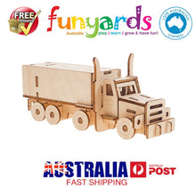 Load image into Gallery viewer, Model kit Transport Truck 3D Ply Wood - craft built it DIY craft kit.