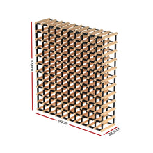 Load image into Gallery viewer, Artiss 120 Bottle Wine Rack Timber Wooden Storage Wall Racks Organiser Cellar
