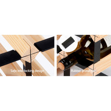 Load image into Gallery viewer, Artiss 120 Bottle Wine Rack Timber Wooden Storage Wall Racks Organiser Cellar