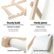 Load image into Gallery viewer, Gardeon Outdoor Chairs Sun Lounge Deck Beach Chair Folding Wooden Patio Furniture Beige