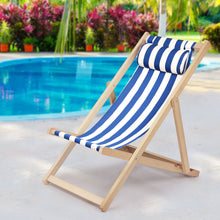 Load image into Gallery viewer, Gardeon Outdoor Furniture Sun Lounge Beach Chairs Deck Chair Folding Wooden Patio