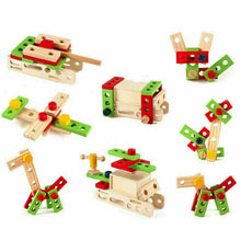 Load image into Gallery viewer, Children's Wooden Tool Set Box+ Carpenter set pretend play educational building toy