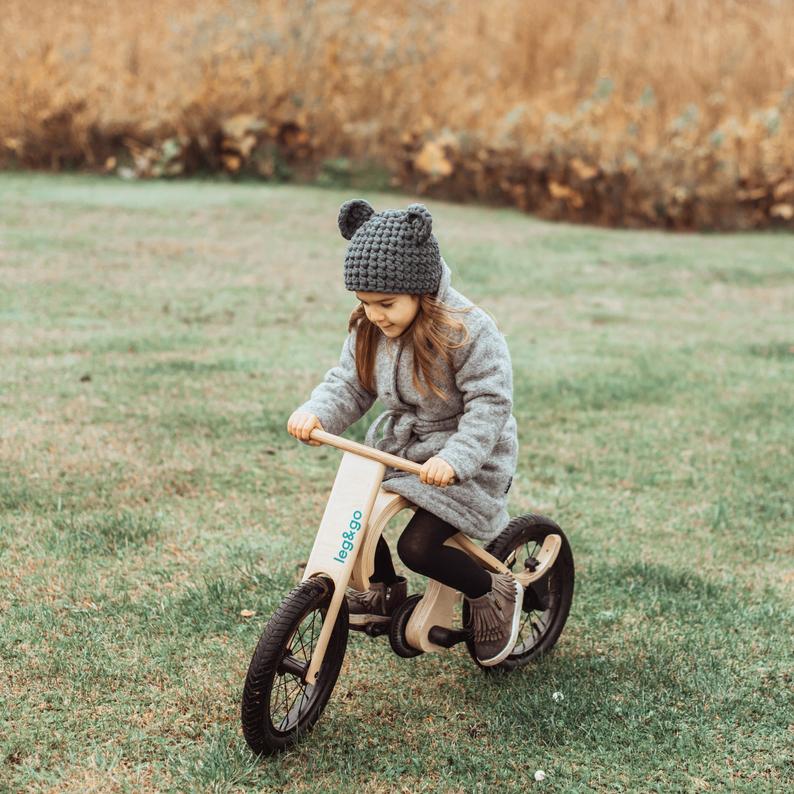 balance bike add pedals Wooden balance bike with add on pedals module, 3 bikes in1, from age 1 –  Funyards Australia
