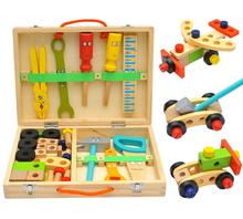 Load image into Gallery viewer, Pretend play tool carpenter set in carry case-kids play