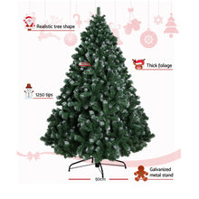 Load image into Gallery viewer, Jingle Jollys Christmas Tree 2.1M Xmas Trees Decorations Snowy 1250 Tips