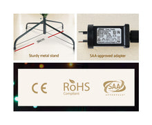 Load image into Gallery viewer, Christmas Tree 2.1M 7FT with multi colour lights Christmas Tree Optic Fiber Xmas