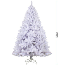 Load image into Gallery viewer, Jingle Jollys Christmas Tree 2.1M Xmas Trees Decorations White 1000 Tips