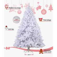Load image into Gallery viewer, Jingle Jollys Christmas Tree 2.1M Xmas Trees Decorations White 1000 Tips