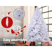 Load image into Gallery viewer, Jingle Jollys Christmas Tree 2.1M Xmas Trees Decorations White 1000 Tips
