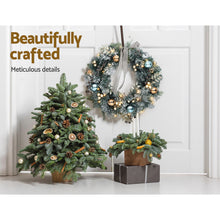 Load image into Gallery viewer, Christmas Wreath with Pre-Lit Lights Ornament 60CM Xmas Tree Decor