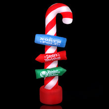 Load image into Gallery viewer, Christmas Inflatable Candy Pole 2.4M Lights Outdoor Decorations