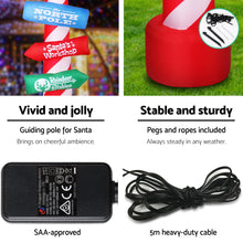 Load image into Gallery viewer, Christmas Inflatable Candy Pole 2.4M Lights Outdoor Decorations