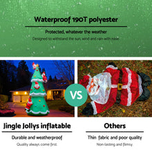 Load image into Gallery viewer, Christmas Inflatable Santa Tree 5M Outdoor Xmas Decorations Lights