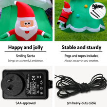 Load image into Gallery viewer, Christmas Inflatable Santa Tree 5M Outdoor Xmas Decorations Lights