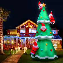 Load image into Gallery viewer, Christmas Inflatable Santa Tree 5M Outdoor Xmas Decorations Lights