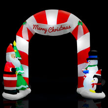 Load image into Gallery viewer, Christmas Inflatable Santa Archway 3M Outdoor Decorations Lights