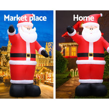 Load image into Gallery viewer, Massive Giant 5 Metre high Christmas Inflatable Santa Decorations Outdoor Air-Power Light