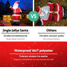 Load image into Gallery viewer, Massive Giant 5 Metre high Christmas Inflatable Santa Decorations Outdoor Air-Power Light