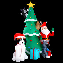 Load image into Gallery viewer, Christmas Inflatable Santa Tree 3M Lights Outdoor Decorations LED