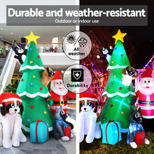 Load image into Gallery viewer, Christmas Inflatable Santa Tree 3M Lights Outdoor Decorations LED