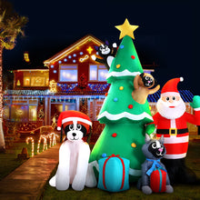 Load image into Gallery viewer, Christmas Inflatable Santa Tree 3M Lights Outdoor Decorations LED