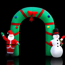 Load image into Gallery viewer, Christmas Inflatable Giant Arch Way 2.8M Santa Snowman Light Decor
