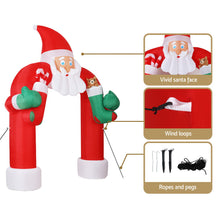 Load image into Gallery viewer, Christmas Inflatable Santa Archway 2.3M Outdoor Decorations Lights