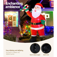 Load image into Gallery viewer, Christmas Inflatable Santa 3M Xmas Outdoor Decorations LED Lights
