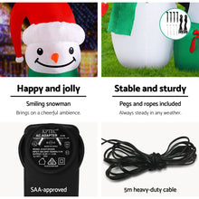 Load image into Gallery viewer, Christmas Inflatable Snowman 1.8M Lights LED Outdoor Decorations