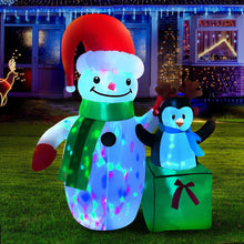 Load image into Gallery viewer, Christmas Inflatable Snowman 1.8M Lights LED Outdoor Decorations