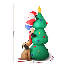 Load image into Gallery viewer, Christmas Inflatable Santa Tree 1.8M Lights Outdoor Decorations