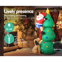 Load image into Gallery viewer, Christmas Inflatable Santa Tree 1.8M Lights Outdoor Decorations