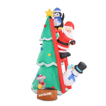 Load image into Gallery viewer, Jingle Jollys Inflatable Christmas Tree Santa 1.8M Decorations Outdoor LED Light