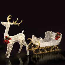 Load image into Gallery viewer, Christmas Lights Motif LED Rope Light Reindeer Sleigh Xmas Decor