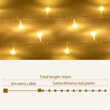 Load image into Gallery viewer, 100M 500 LED Christmas String Lights Warm White