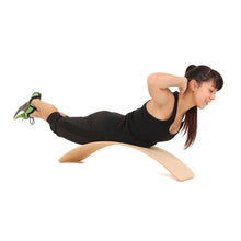 Load image into Gallery viewer, Balance Board for Kids play, Yoga, Pilates, strength training kids and adult sizes natural handmade European Beech wood