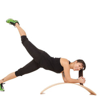 Load image into Gallery viewer, Balance Board for Kids play, Yoga, Pilates, strength training kids and adult sizes natural handmade European Beech wood