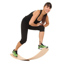 Load image into Gallery viewer, Balance Board for Kids play, Yoga, Pilates, strength training kids and adult sizes natural handmade European Beech wood